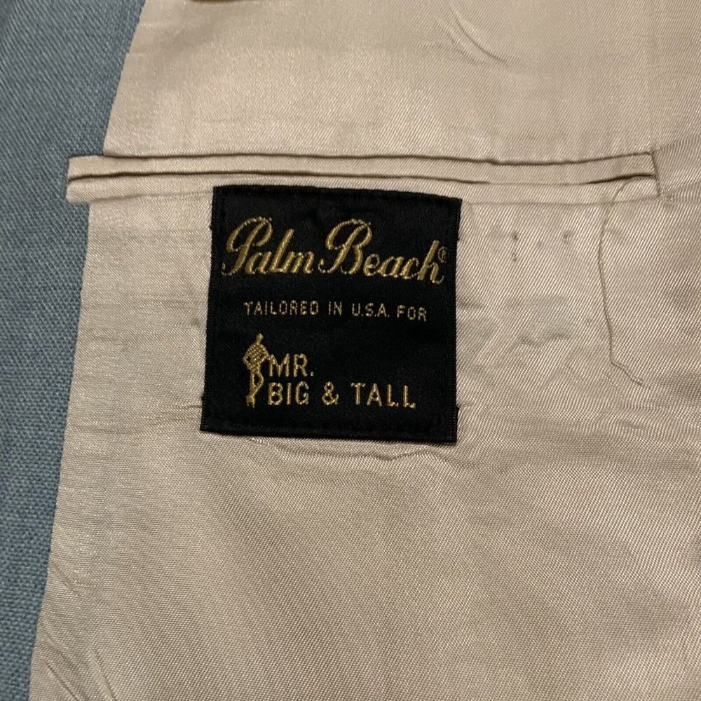 Blazer Mens Jacket Vintage XXL Palm Beach Tailored in USA For  Mr Big & Tall - Picture 10 of 12